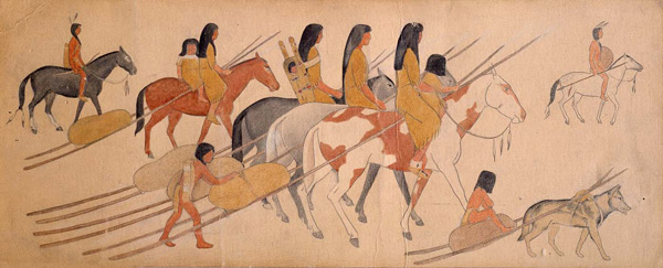 Indians Moving mural