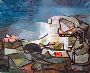 Untitled Cubist Landscape